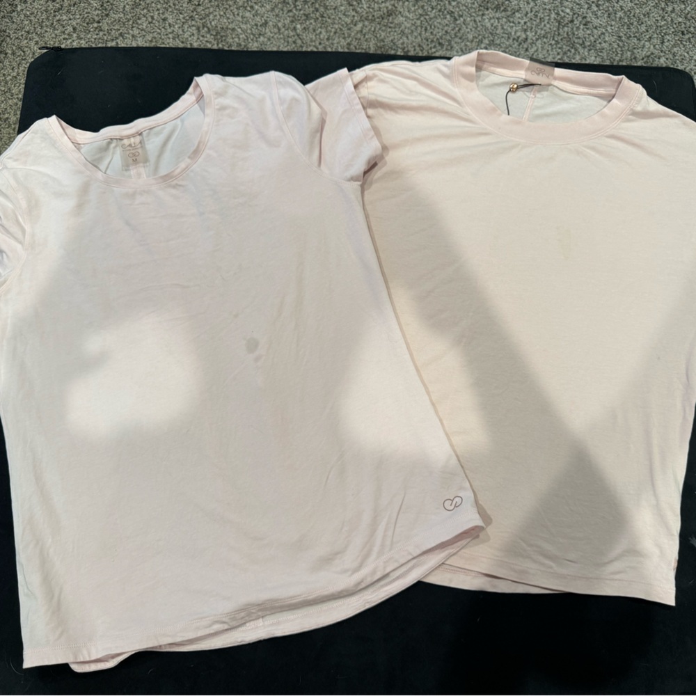 Pair of Light Pink Crewneck Tees